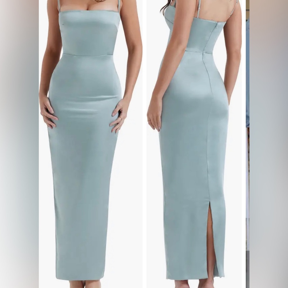 Costanza Satin Maxi Dress House of CB dress